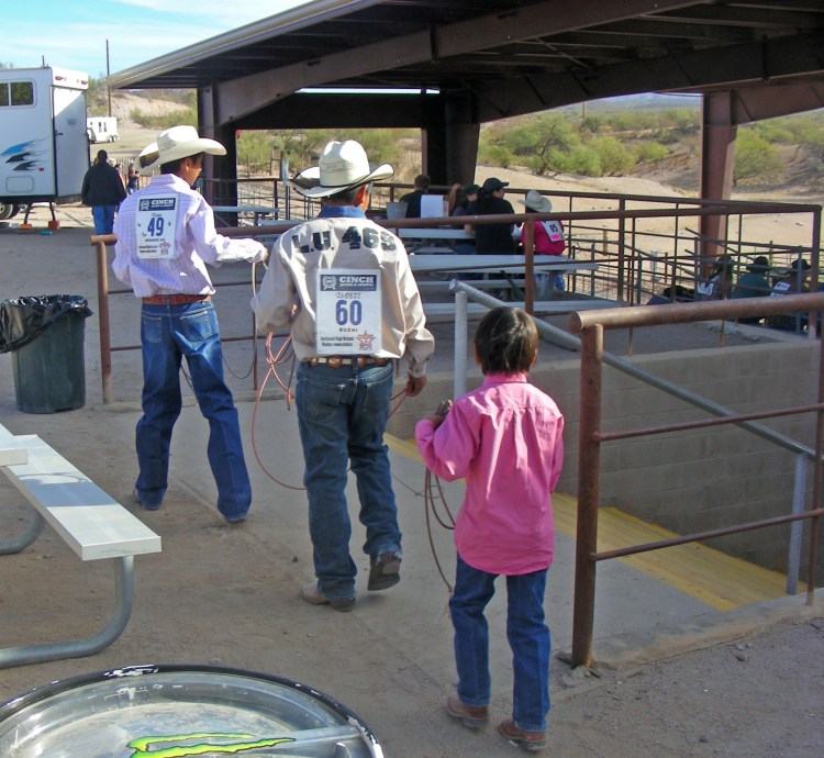 These brothers (one is missing, third youngest), whenever they walked by were always roping each other. Some really funny stuff.
