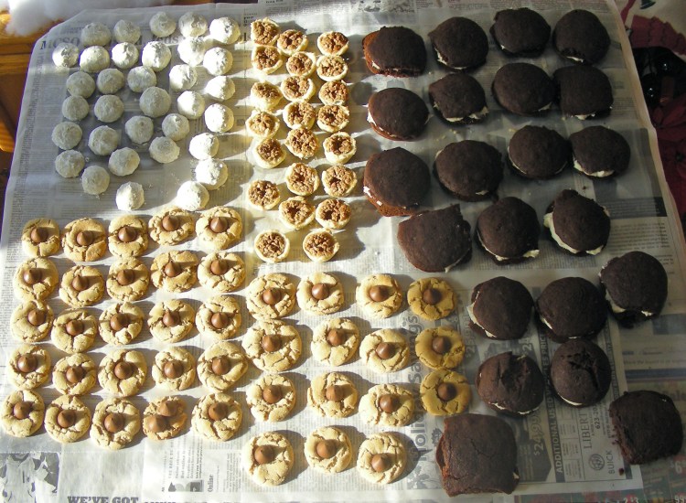 Cookies and more cookies, cookies as far as the eye could see...