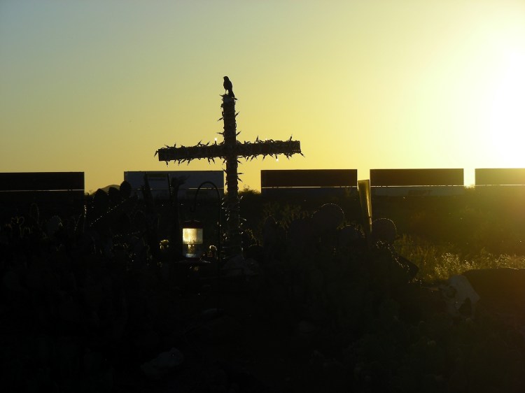 Sunset Cross and train.