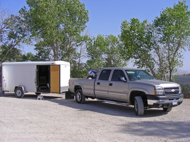 At the refuge, wind a steady 40 mph, grilled inside the trailer, no hook-ups, we loved it.