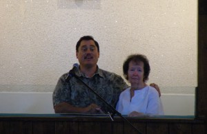 Pastor Dean with my Mom.