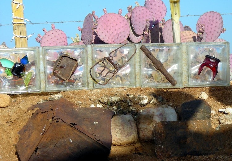 Desert junk art....