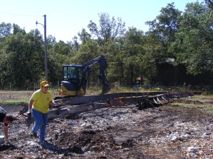 Our local team leader, Shirley, and her husband, Rodney (in the excavator) were really great to work with.
