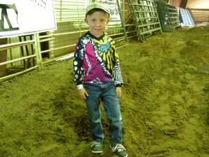 Here is Leo at the Lazy E or maybe the Lazy J (some letter) near Stillwater Oklahoma for the Arena Enduro-Cross race. It was great fun...