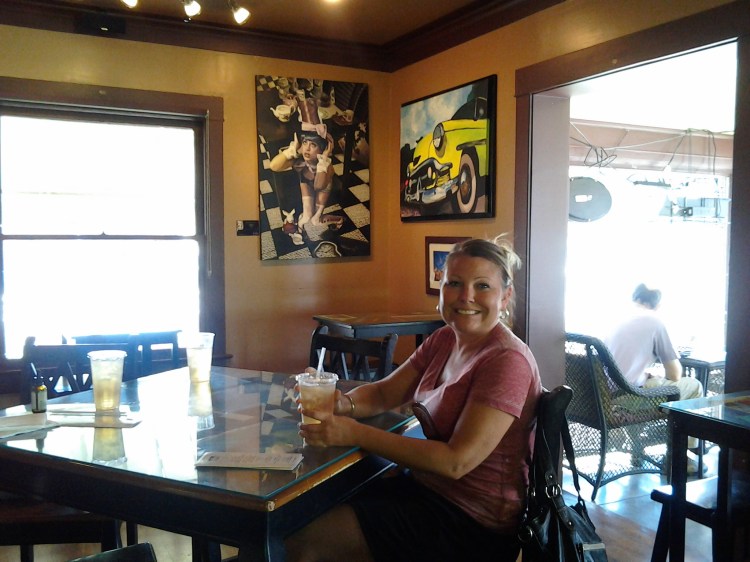 The place is called Hob Nobs and is downtown Phoenix...We can see at least one happy patron...