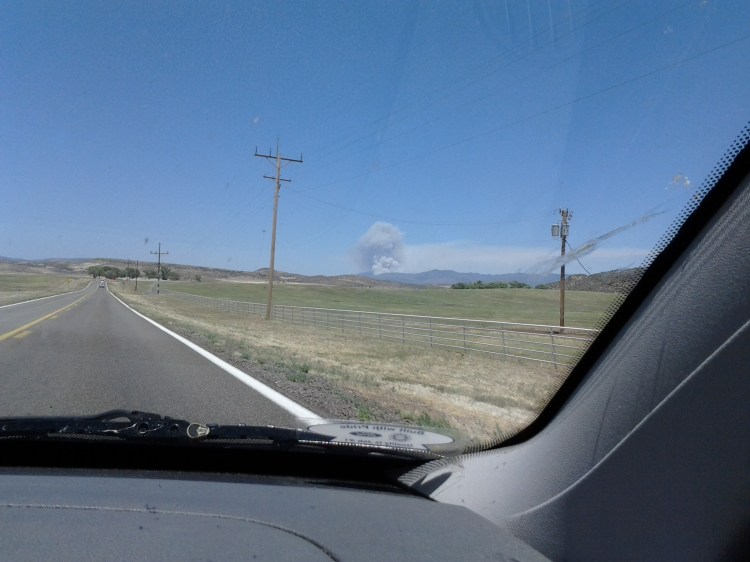 We were on our way to Prescott the first day of this fire...
