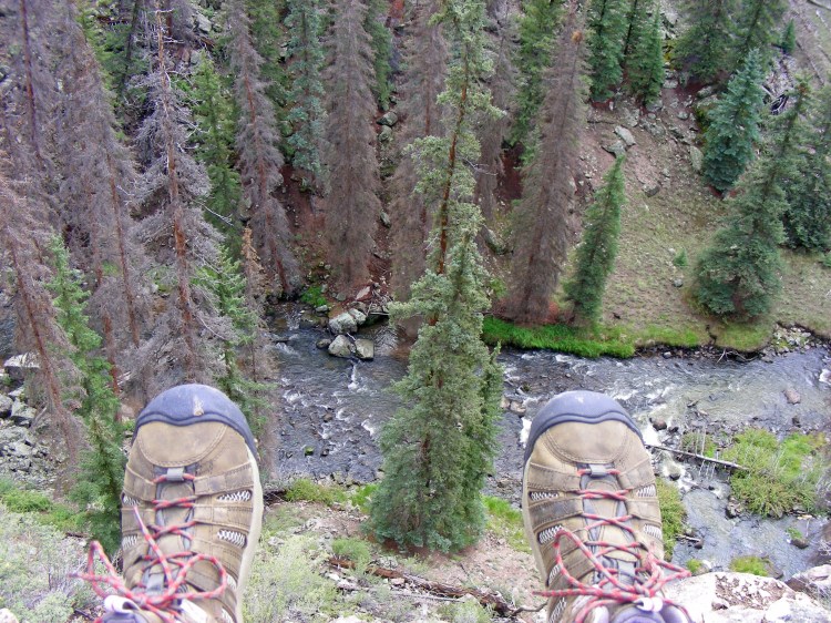 My feet with new boots...
