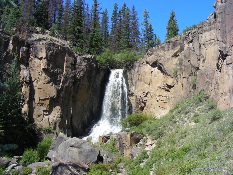 This is our third set of falls all within hiking distance of our camp...
