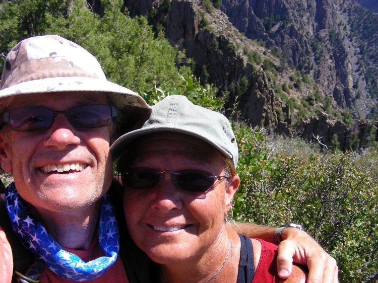 Almost back to camp after a six mile hike...