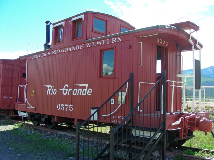 Did I mention that we love trains? This is a narrow gauge, which means the tracks are only three feet wide, I think. It looks like a down sized train. Very cool museum and display, for free....