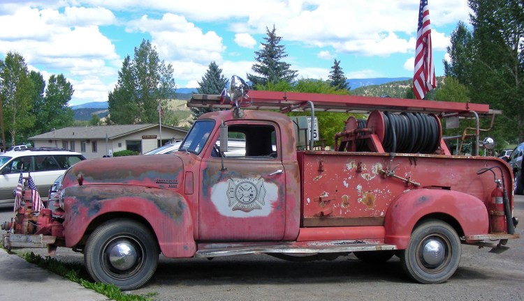 Vintage fire truck, sweet...