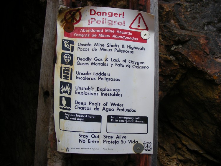 This all the things that you are suppose to do when encountering old abandoned mine sites...