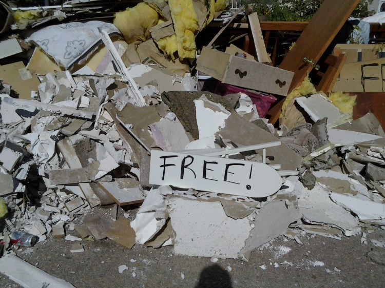 Humor in destruction...