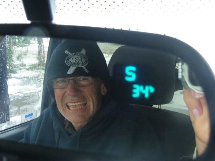 This is what 34 degrees looks like, if your from the desert. It felt much colder!!! And the wind was blowing, hard!!!