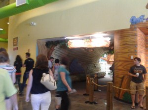 Walk through this tunnel to drop off your little ones before getting your worship on...