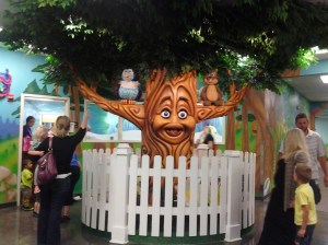 I'm not sure how little ones get by this strange looking tree guy. I was scared, at first...