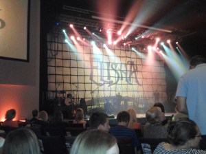 Now we are ready to get our worship on. All kidding aside, we really enjoyed the church and the preaching....