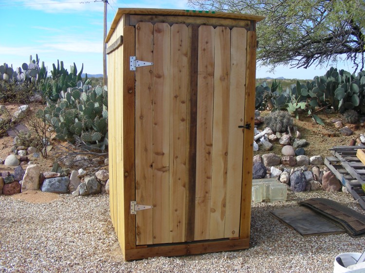 The door, which required construction expertise that I did not possess, so I consulted my Dad-in Law. Turned out great. Functions, like a door... 