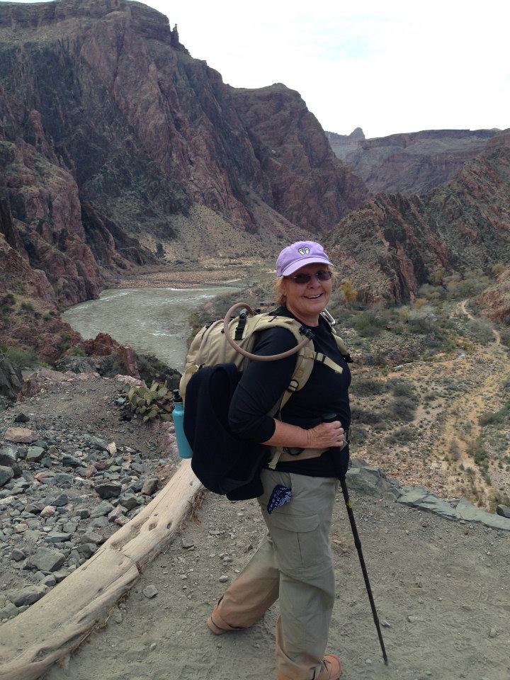 By the look on Norm's face, i'm guessing this is at the start of her hike...
