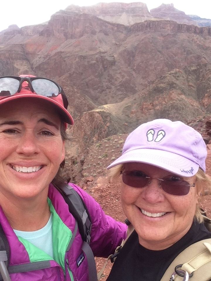Norm with her hiking coach, Kelly....
