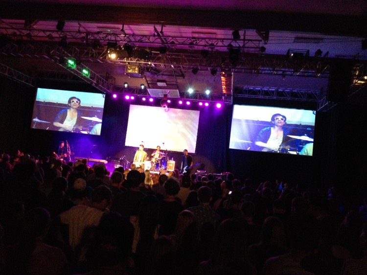 Sing and praise, just before the message...