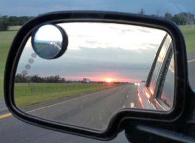 Sadly, sunrise heading home to Arizona, leaving my beautiful bride with her home on wheels in OKC...